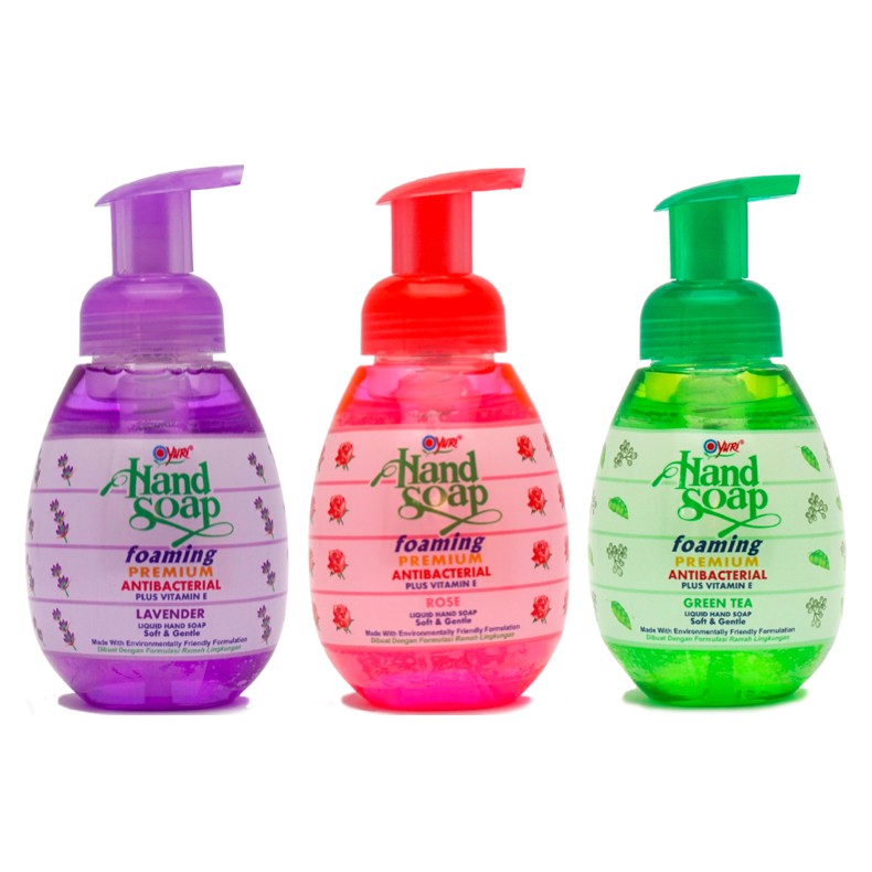 Jual YURI FOAMING HAND SOAP BOTOL 410ML Shopee Indonesia