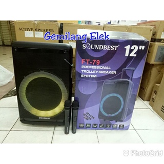 Jual Speaker Portable Wireless SOUNDBEST FT 79 12 Inch Shopee