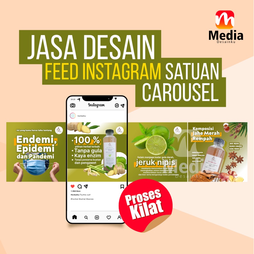 Jasa Desain Feed Instagram Carousel Karosel Shopee Indonesia