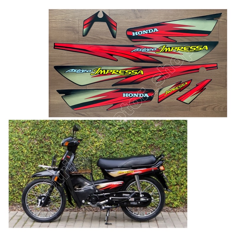 Jual Striping Sticker Body Motor Honda Astrea Grand Impresa Stiker Lis