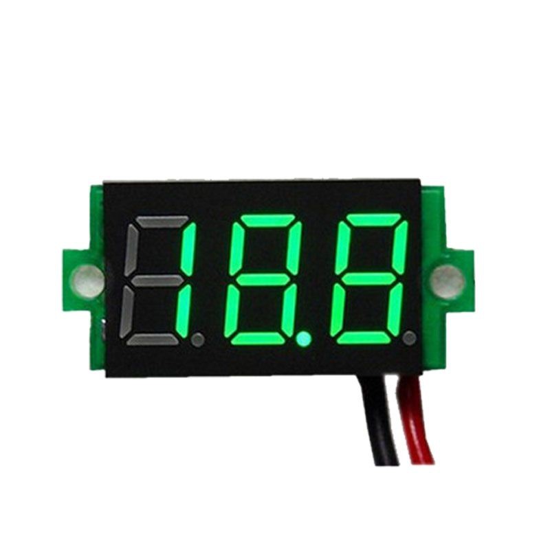 Jual Voltmeter Digital DC Mini Hijau 2 Kabel 4 5V 30V 0 36 0 36 Inch