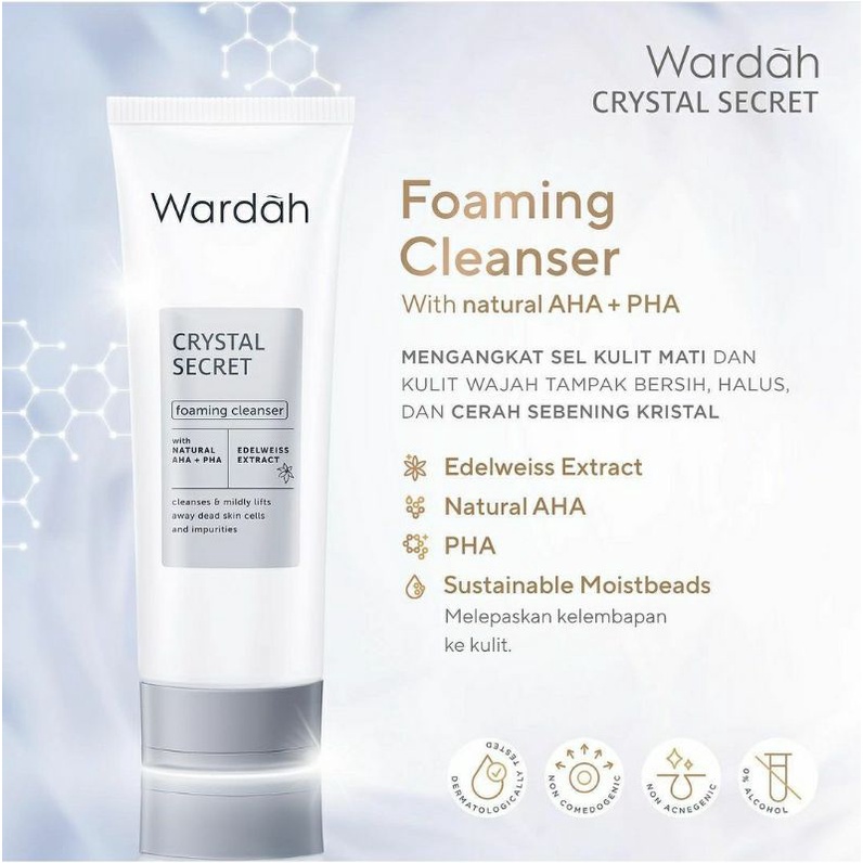 Jual Wardah Crystal Secret Foaming Cleanser Ml Facial Wash