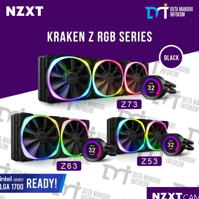 Jual Nzxt Kraken Z Rgb I Z Rgb I Z Rgb Lcd Aio Liquid Cpu