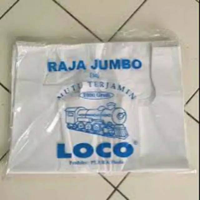 Jual Kantong Plastik Kresek Loco Putih Uk 50 Jumbo Shopee Indonesia