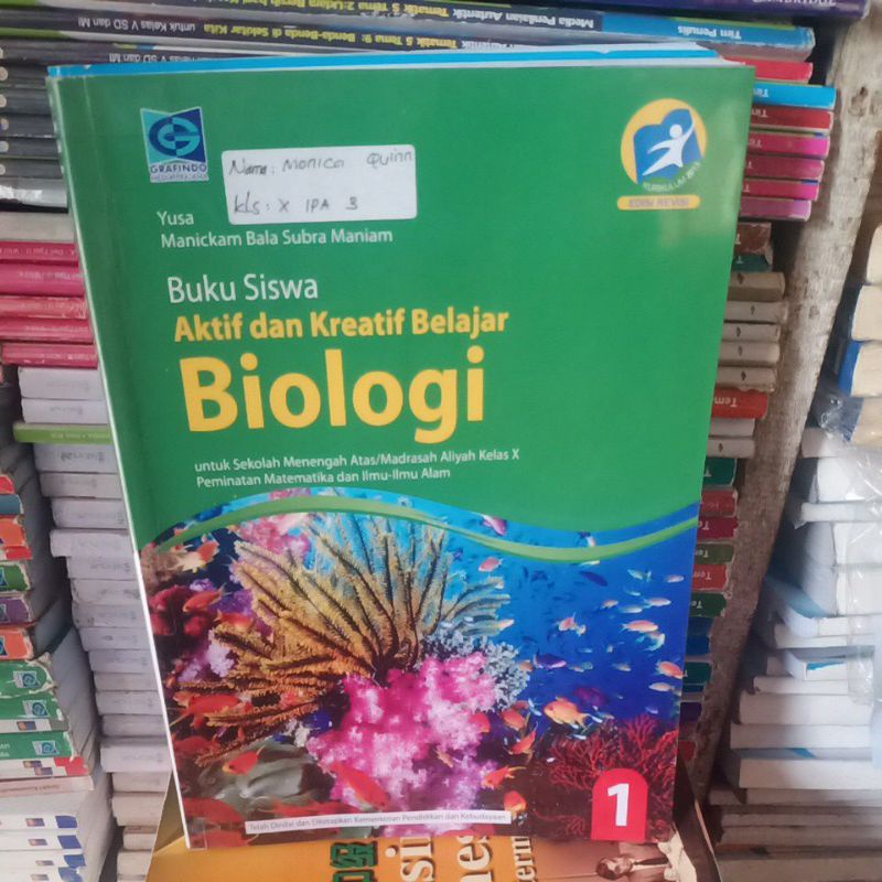 Jual Aktif Dan Kreatif Belajar Biologi Untuk Sma Kelas Shopee