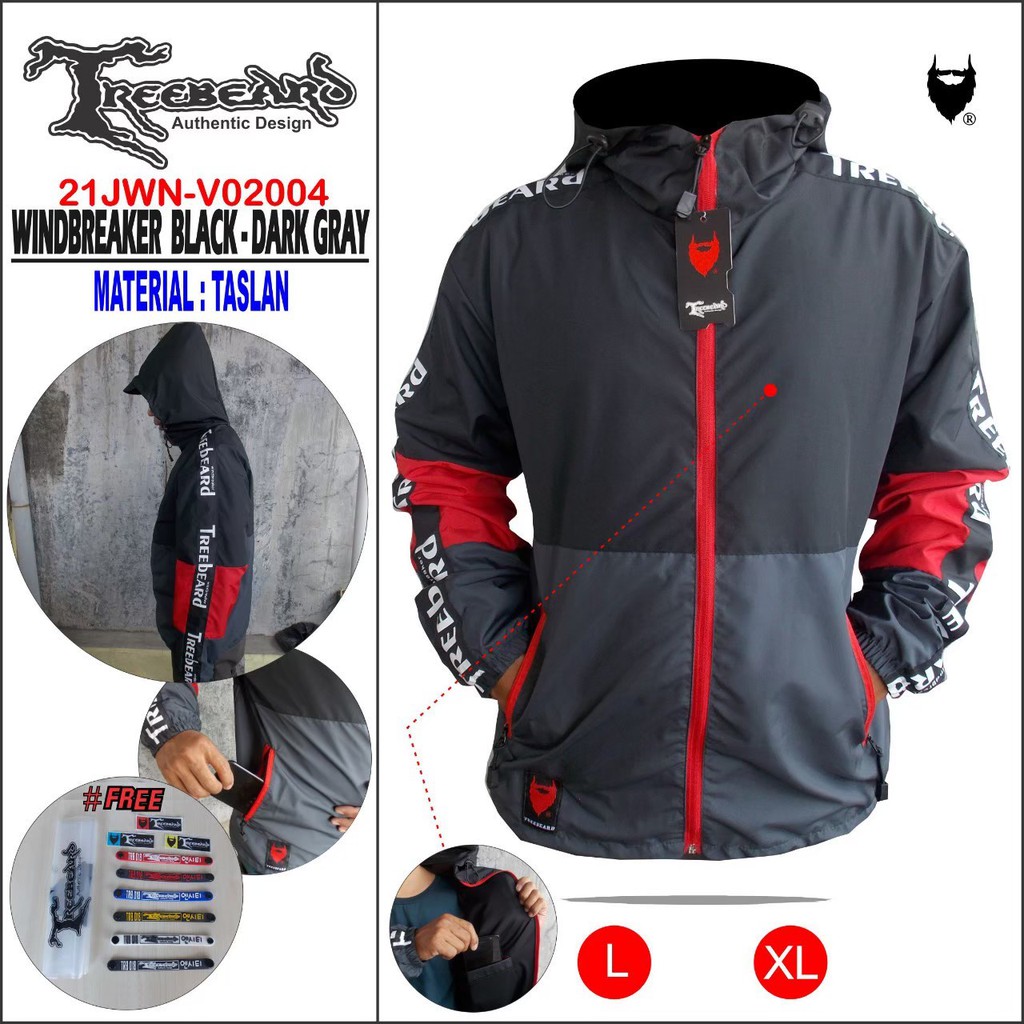 Jual Treebeards Jaket Parasut Waterproof Jaket Parasut Rider