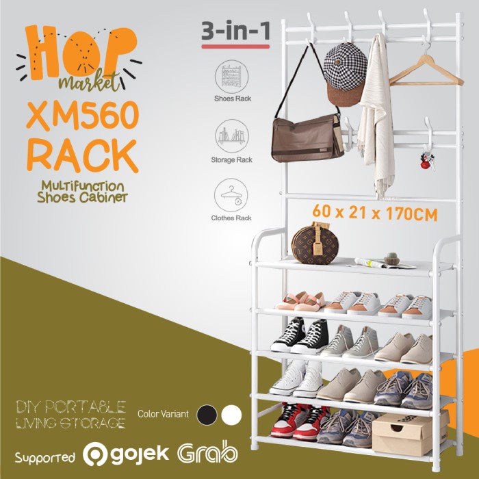 Jual Stand Hanger Tas Alumunium Pipa Termurah Tertutup Portable F K