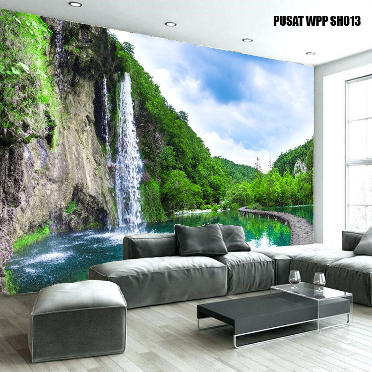 Jual Terlengkap Wallpaper Pemandangan Alam Air Terjun D Wall Banner