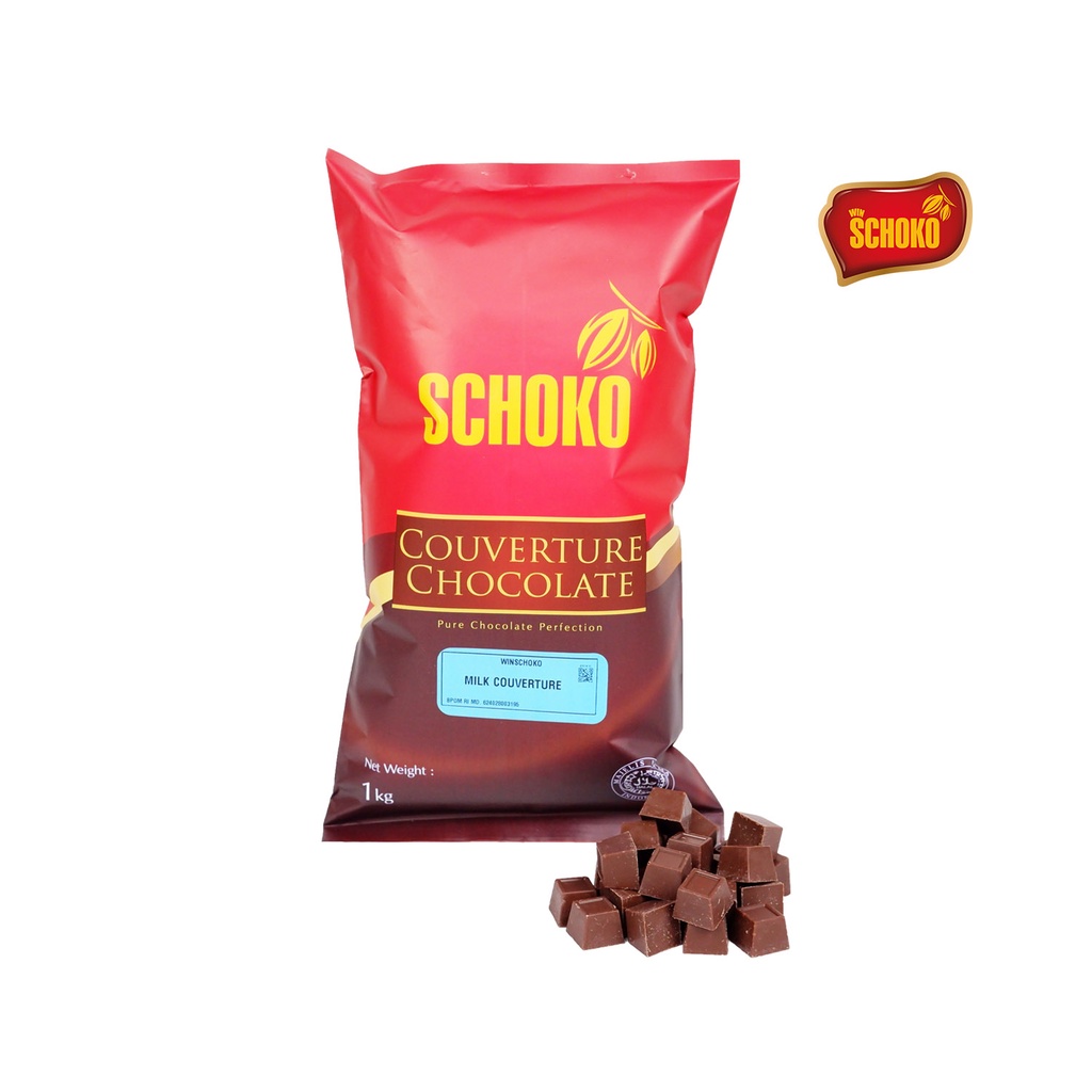 Jual Schoko Milk Chocolate Couverture Cube Kg Coklat Kovertur