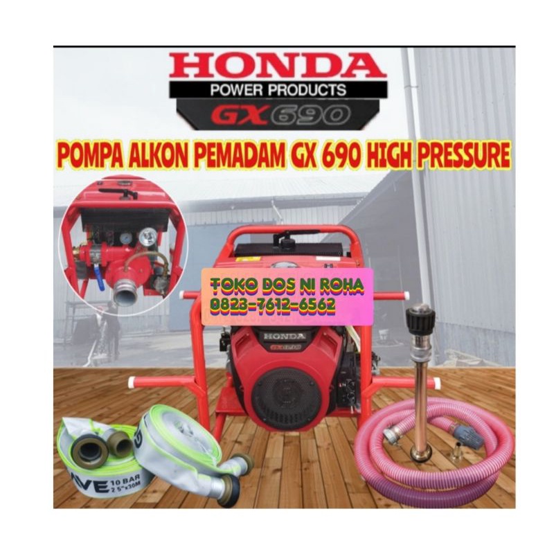 Jual Pompa Pemadam Honda GX 690 Fire Pump High Pressure Pump Mesin 2