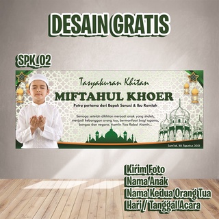 Jual Spanduk Banner Backdrop Acara Tasyakuran Khitanan Khitan Murah