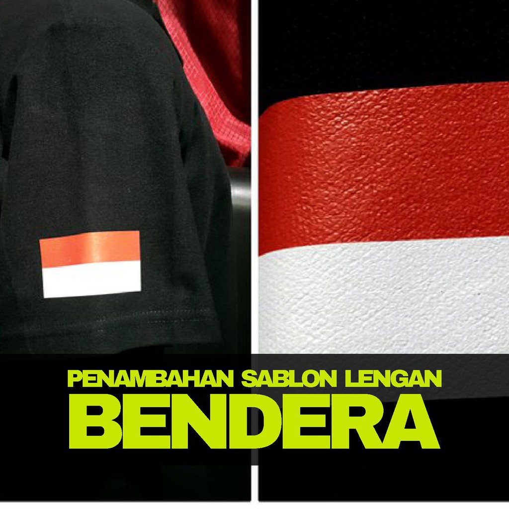 Jual Additional SABLON LENGAN BENDERA Indonesia Merah Putih Indonesia