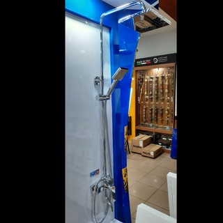 Jual Brezio Shower Set Keran Panas Dingin Tiang Set Column Chrome