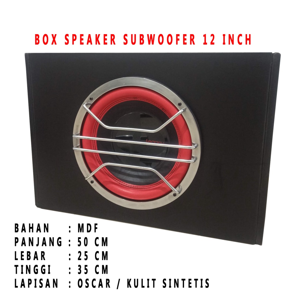 Jual Termurah Box Subwoofer 12 Inch Lapis Kulit Sintetis Kualitas