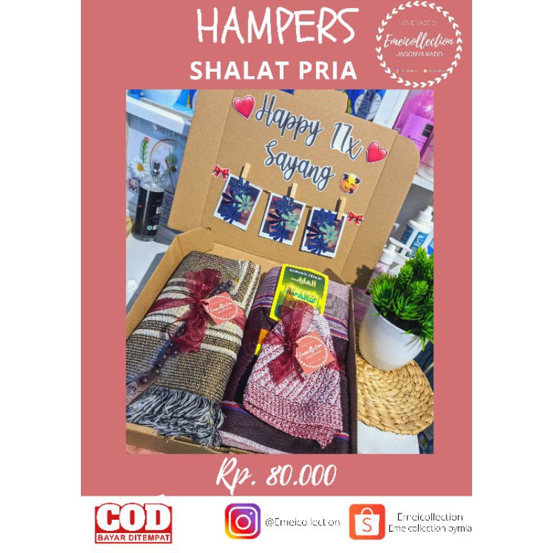 Jual Hampers Shalat Pria Gift Box Kado Ulang Tahun Mensiv