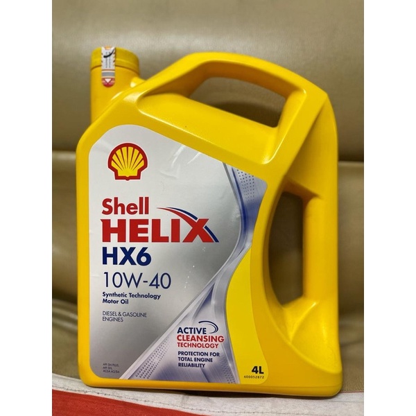 Jual Oli Mesin Shell Helix HX 6 10W 40 4 Liter Shopee Indonesia