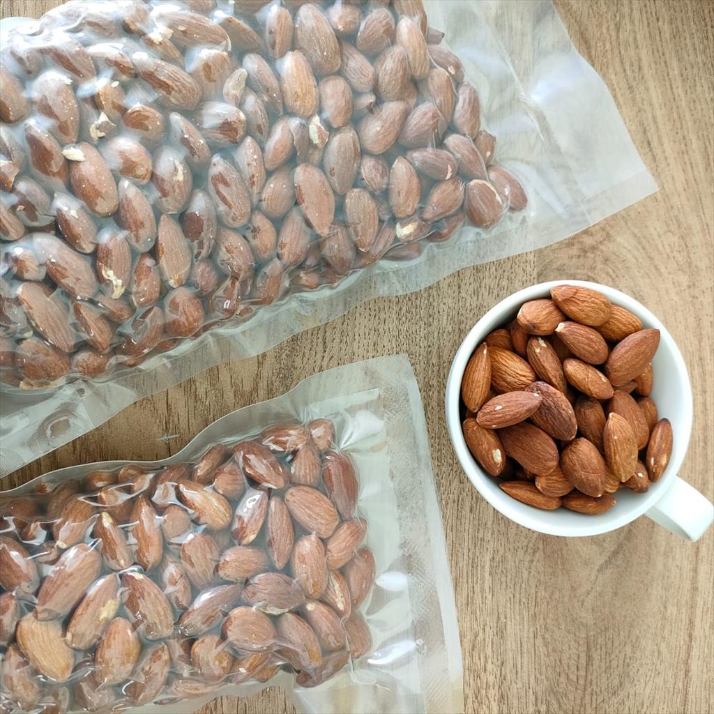 Jual Almond Roasted Milk Coated Kacang Almond Panggang Rasa Susu 500g