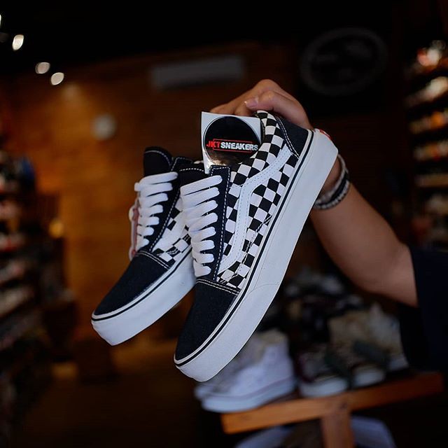 Jual Cuci Gudang Import Vans Old Skool Style Decon Sf Checkerboard