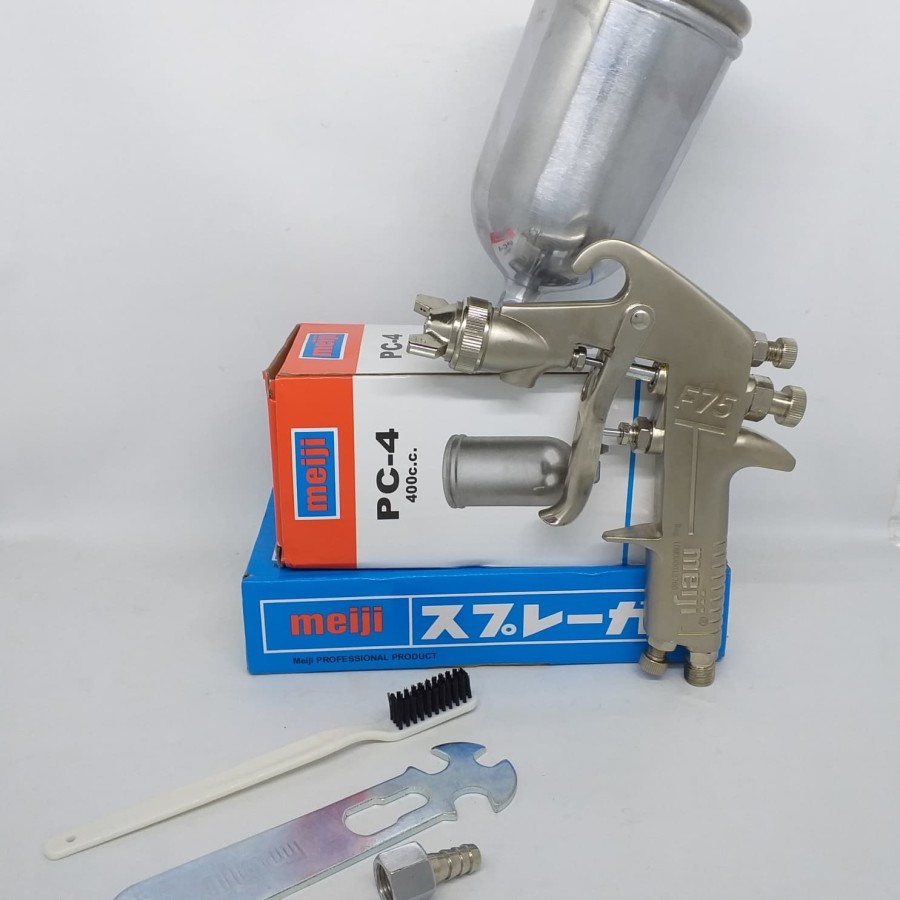 Jual Meiji Original Spray Gun F Taiwan Spray Gun F Tabung Atas