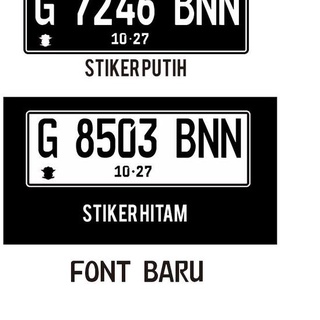 Jual Trendy Cutting Sticker Huruf Plat Nomer Plat Nomor Mobil