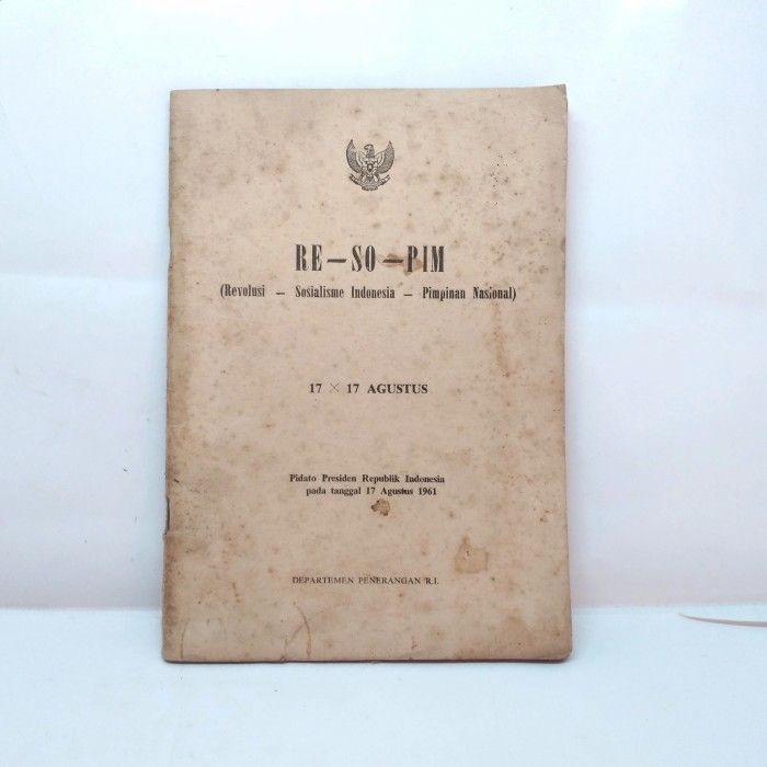 Jual BUKU RE SO PIM Revolusi Sosialisme Indonesia Pimpinan Nasional