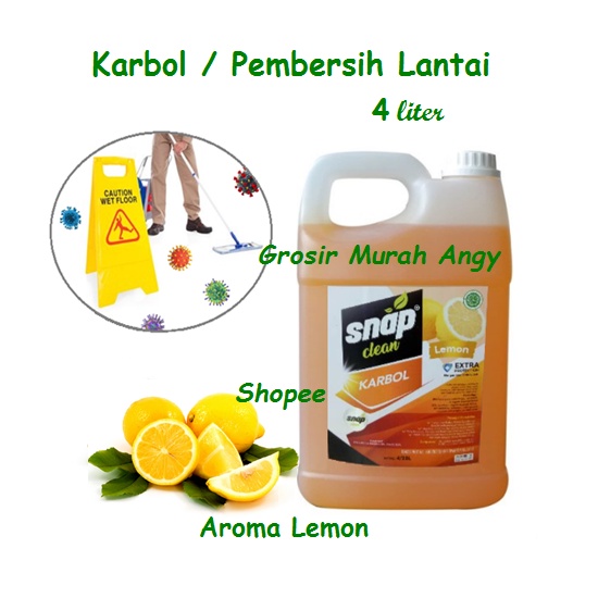 Jual Karbol Lemon Anti Bakteri Pembersih Lantai Karbol Disinfektan