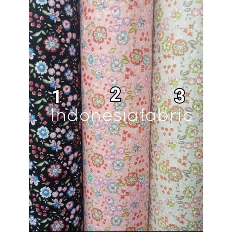 Jual Kain Bahan Meteran Katun Jepang Tokai Senko Motif Mildred