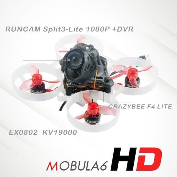 Jual Happymodel Mobula 6 HD 1S Brushless Whoop Racer Drone Frsky BNF