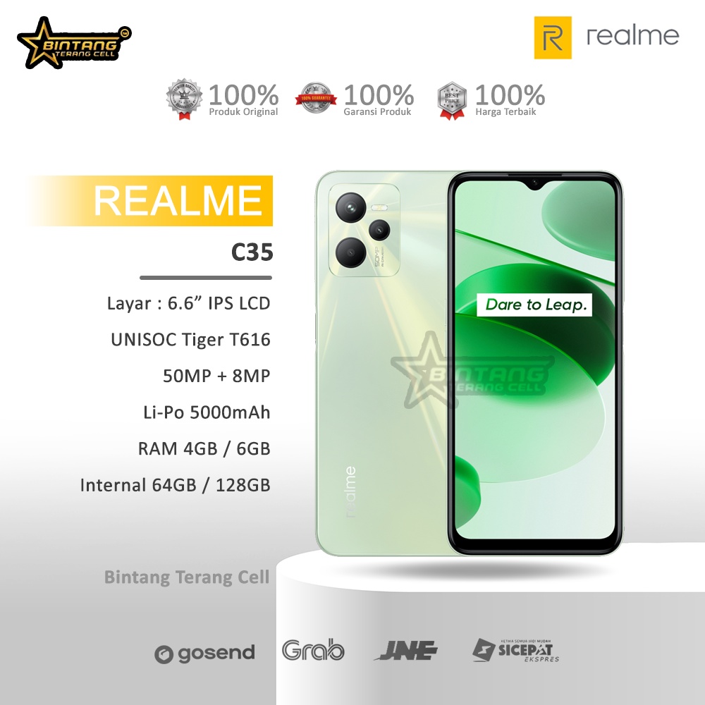 Jual Realme C35 4 128 GB 4 64 GB Garansi Resmi Shopee Indonesia