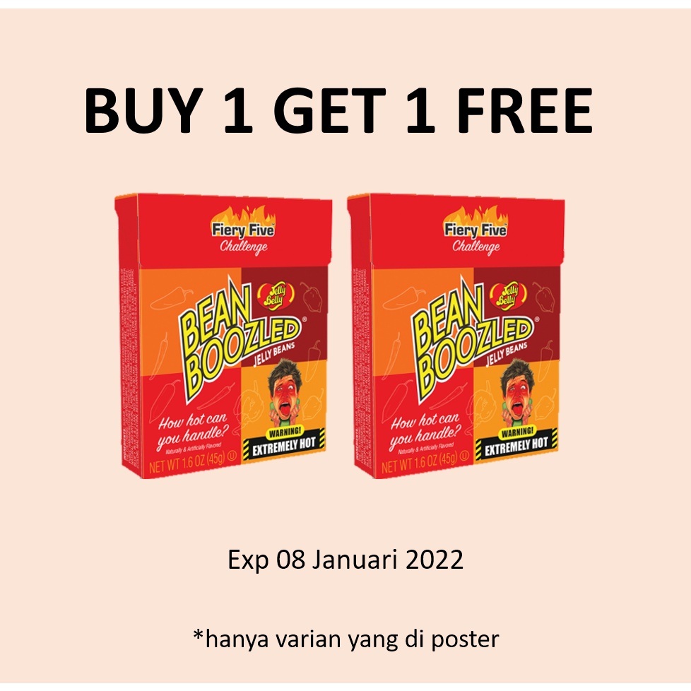 Jual Jelly Belly Bean Boozled Fiery Five Challenge Permen Aneka