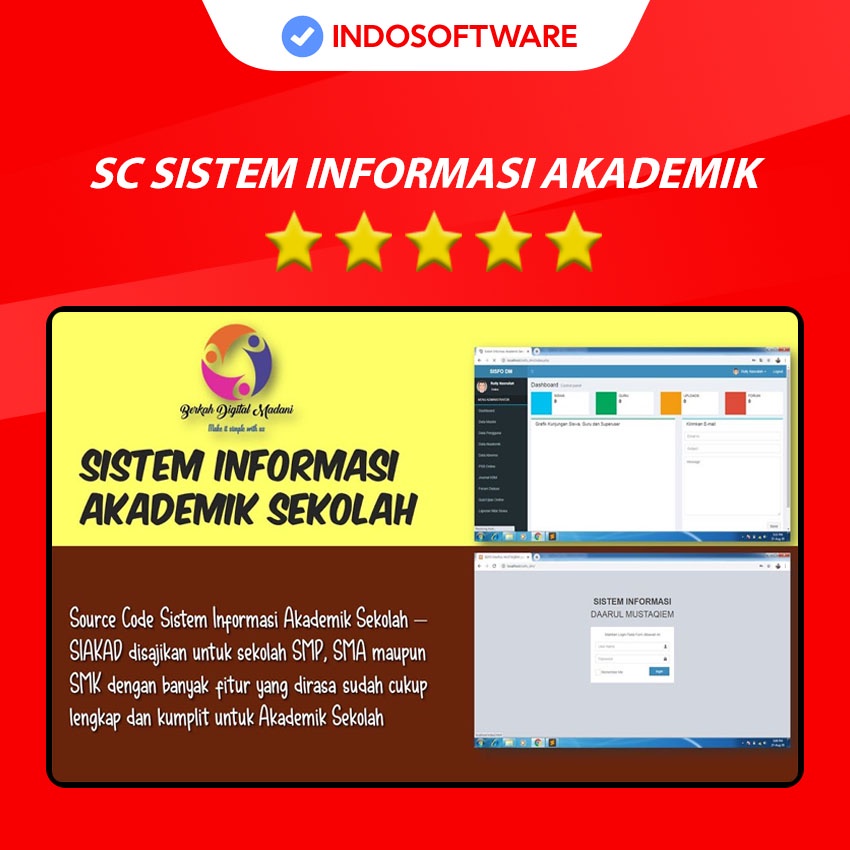 Jual SC SOURCE CODE SISTEM INFORMASI AKADEMIK SEKOLAH KAMPUS PERGURUAN TINGGI SIAKAD SISFO