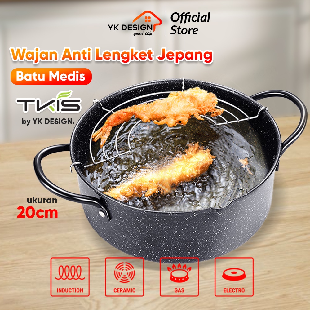 Jual TKIS By YK DESIGN Panci Penggorengan Teflon Frypan Cookware Anti