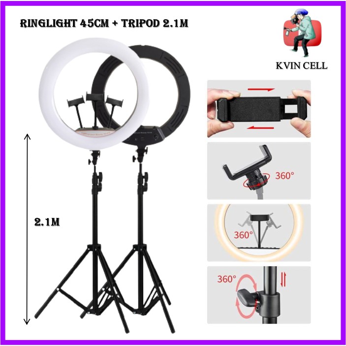 Jual Paket Ring Light 45cm Ring Light Besar Ring Light Jumbo Ring