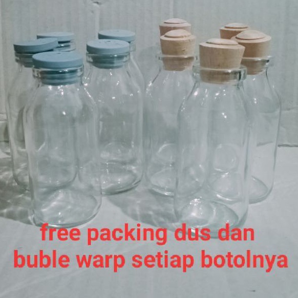 Jual Botol Kaca Ml Tutup Karet Dan Tutup Kayu Botol Vial Ml