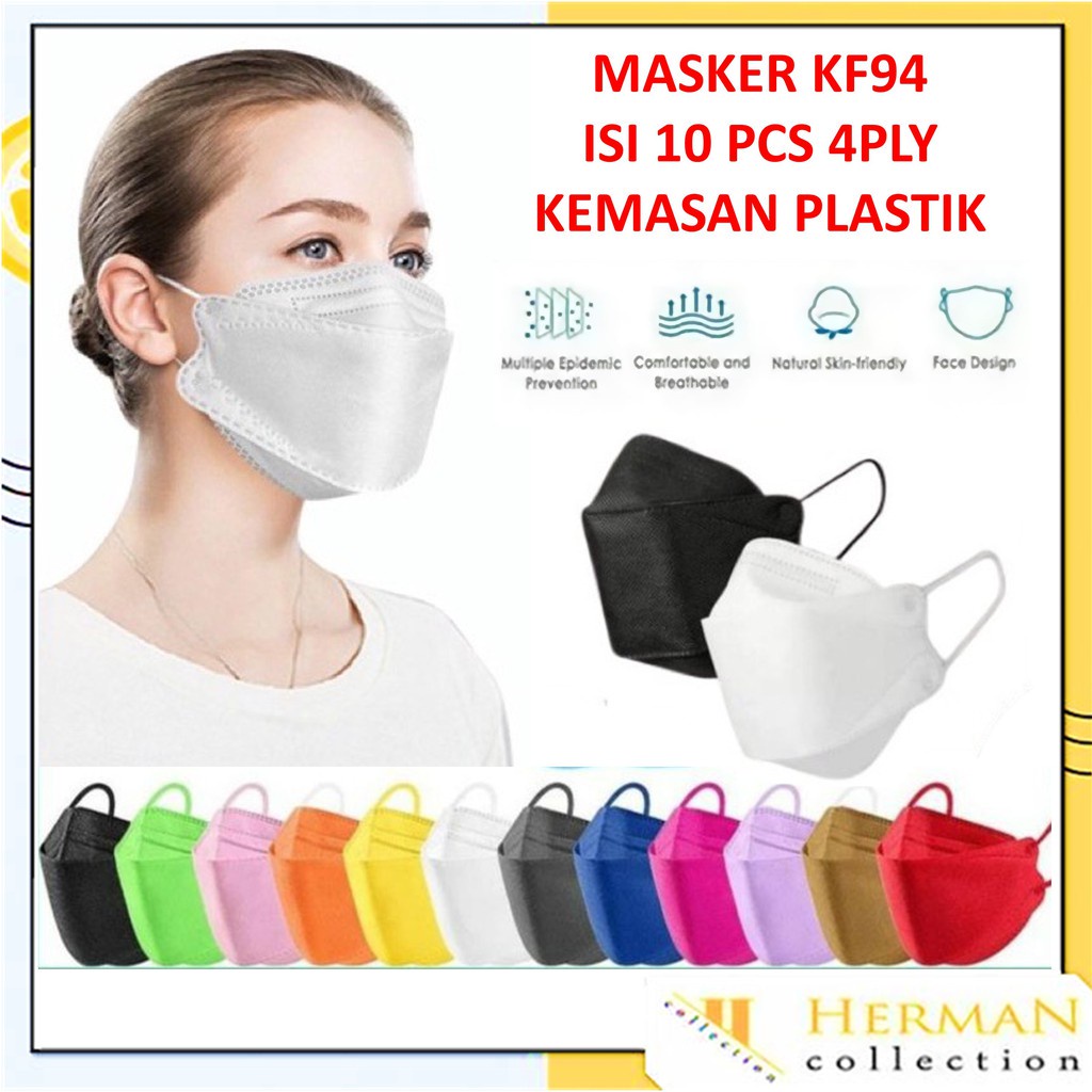 Jual Hc Masker Kf Kemasan Plastik Ply Isi Pcs Protective Mask