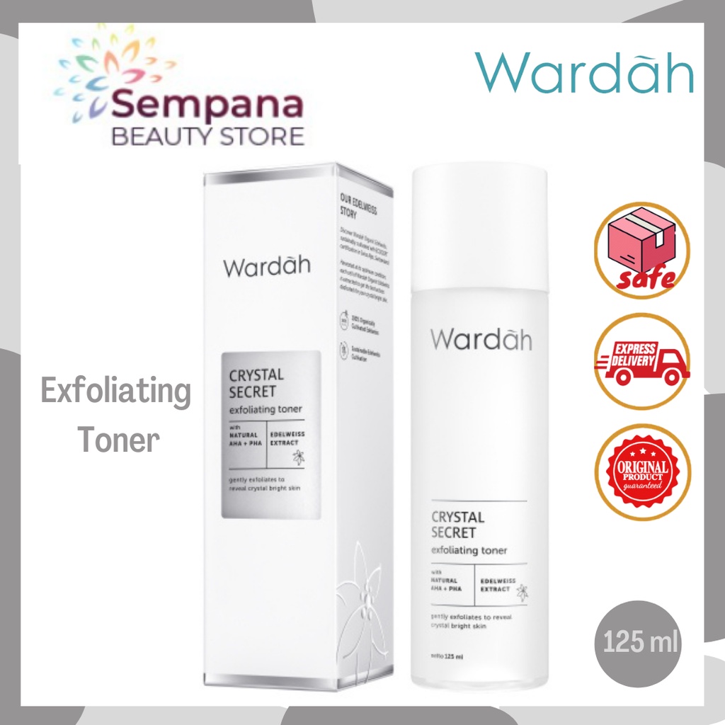 Jual Wardah Crystal Secret Exfoliating Toner With Natural Aha Pha