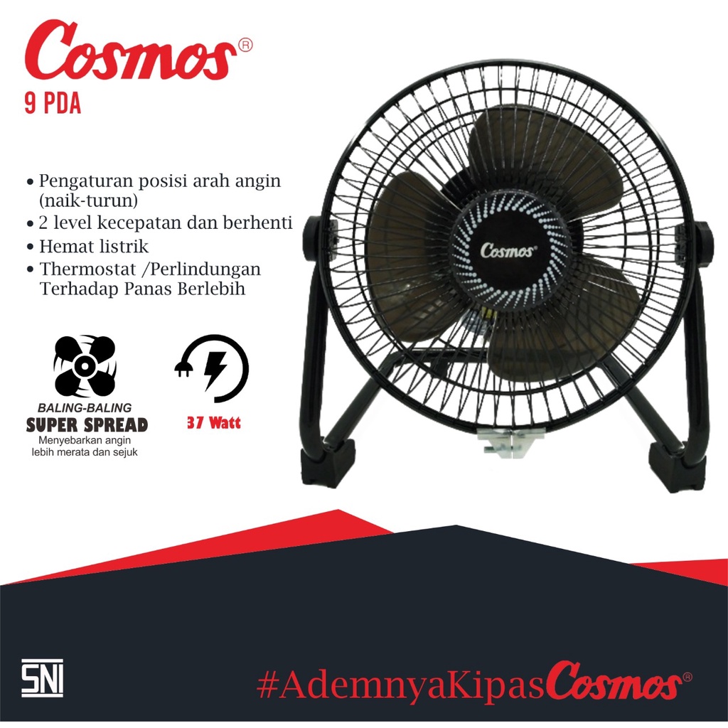 Jual Cosmos Kipas Angin Meja Besi Desk Fan Mini 9 PDA 9 Inch Shopee