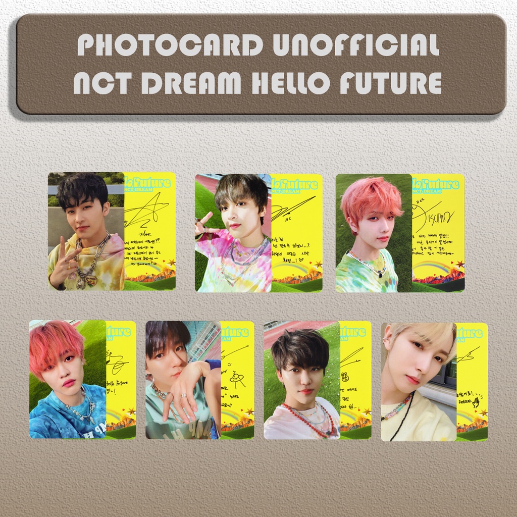 Jual PC Photocard NCT DREAM Hello Future Unofficial Hello Ver