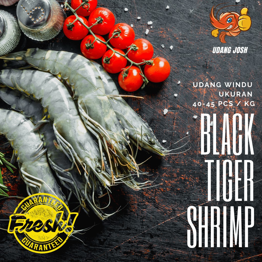 Jual Udang Windu Segar 40 45 Pancet Fresh Seafood Pacet 1 KG Tiger