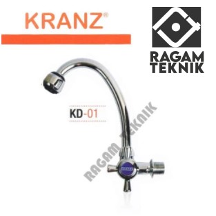 Jual Kranz Kran Dapur KD 01 Keran Air Cuci Piring Tembok Leher Angsa