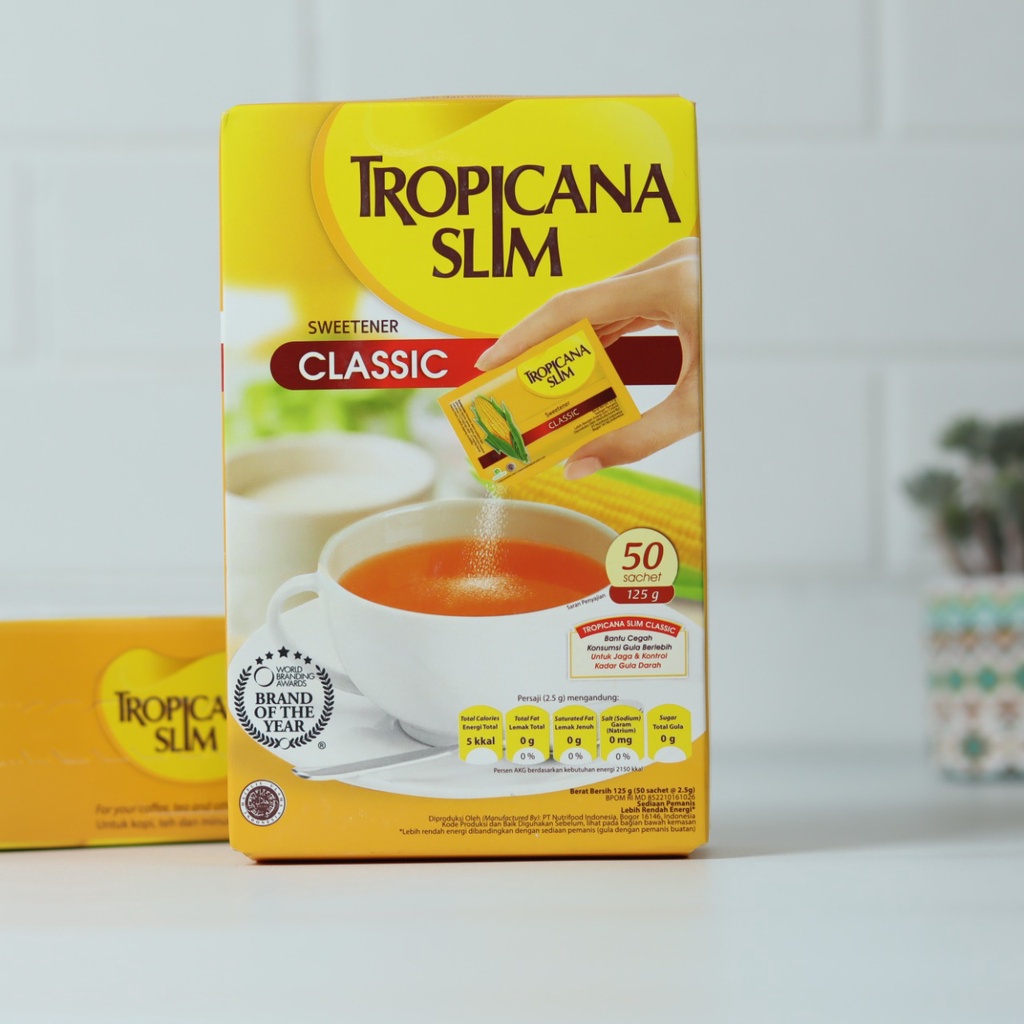 Jual Tropicana Slim Sweetener Classic Sachet Gula Rendah Kalori