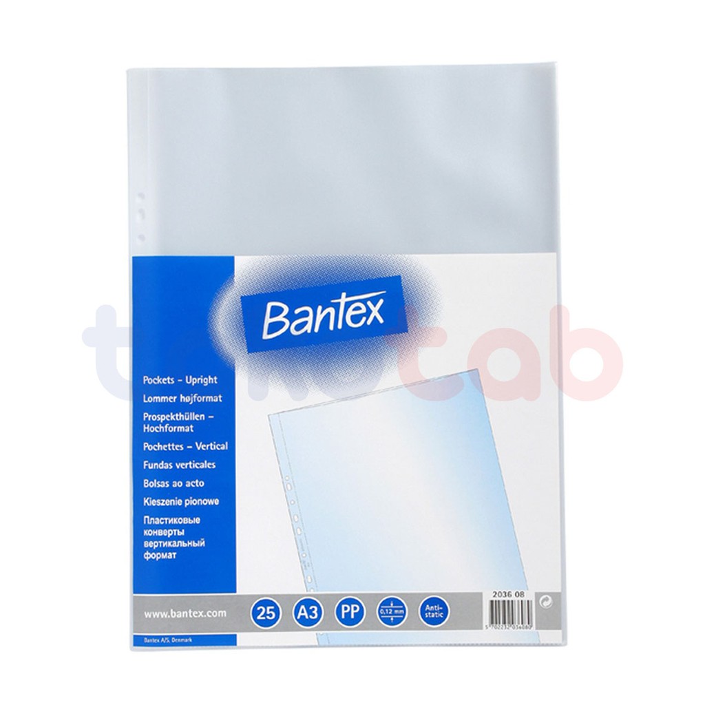 Jual Tokotab Sheet Protector A3 BANTEX 2036 2037 Isi 100 Lembar