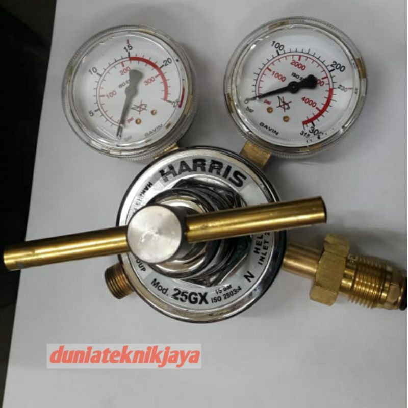 Jual Regulator Helium Tipe 25 GX 25GX 15 Bar 15bar Merek Harris USA