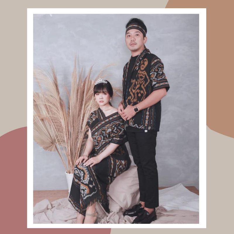 Jual Ready Couple Tenun Couple Etnik Dress Tenun Dress Etnik