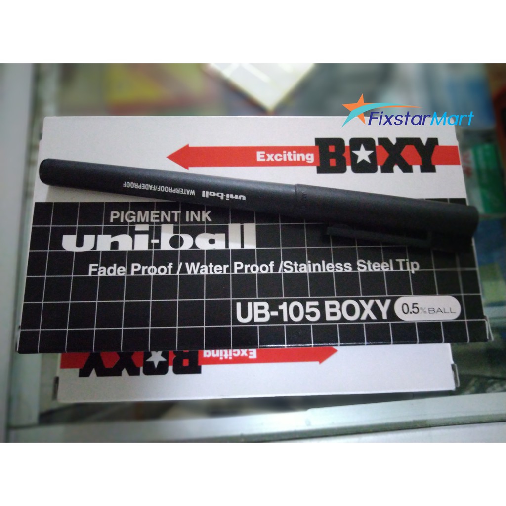 Jual Pulpen Boxy Uniball Uni Ball UB 105 Indonesia Shopee Indonesia