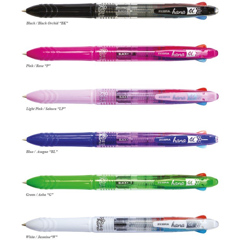 Jual Zebra Hana Hanna 4c Pulpen 4 Warna Color Murah Berkualitas