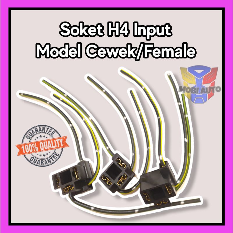 Jual Socket Soket Lampu H Input Model Cewek Female Shopee Indonesia