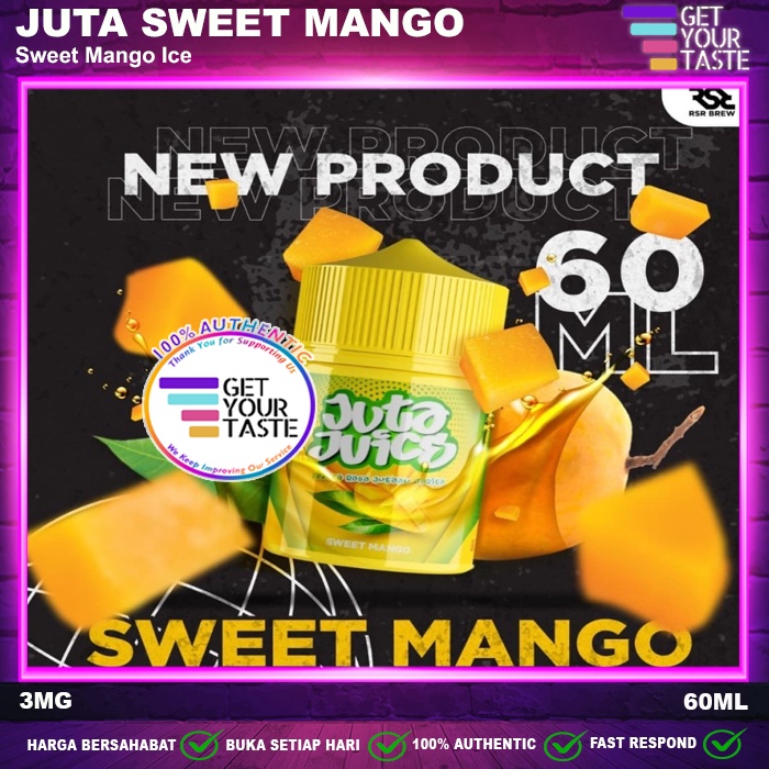 Jual Liquid Juta Juice Sweet Mango Ml By Rsr Brew X Vape Boss