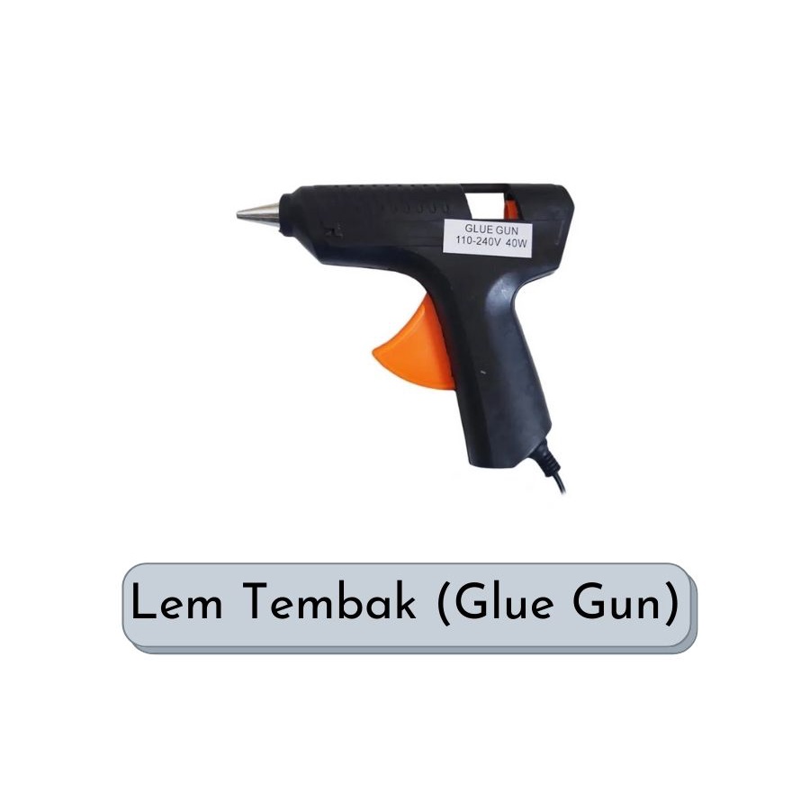 Jual Alat Lem Tembak Kecil Listrik Pistol Hot Melt Glue Gun Small Mini