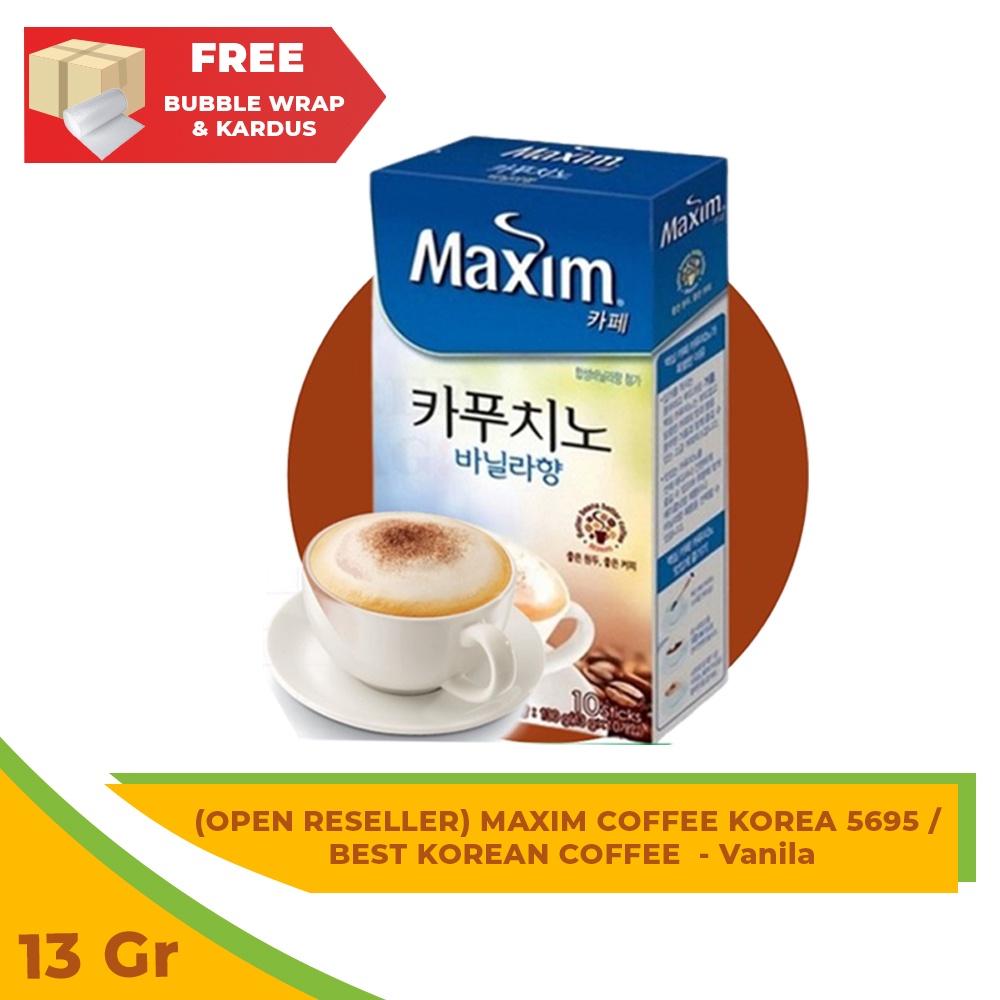 Jual Premium Maxim Coffee Cappuccino Vanilla Kopi Korea Shopee